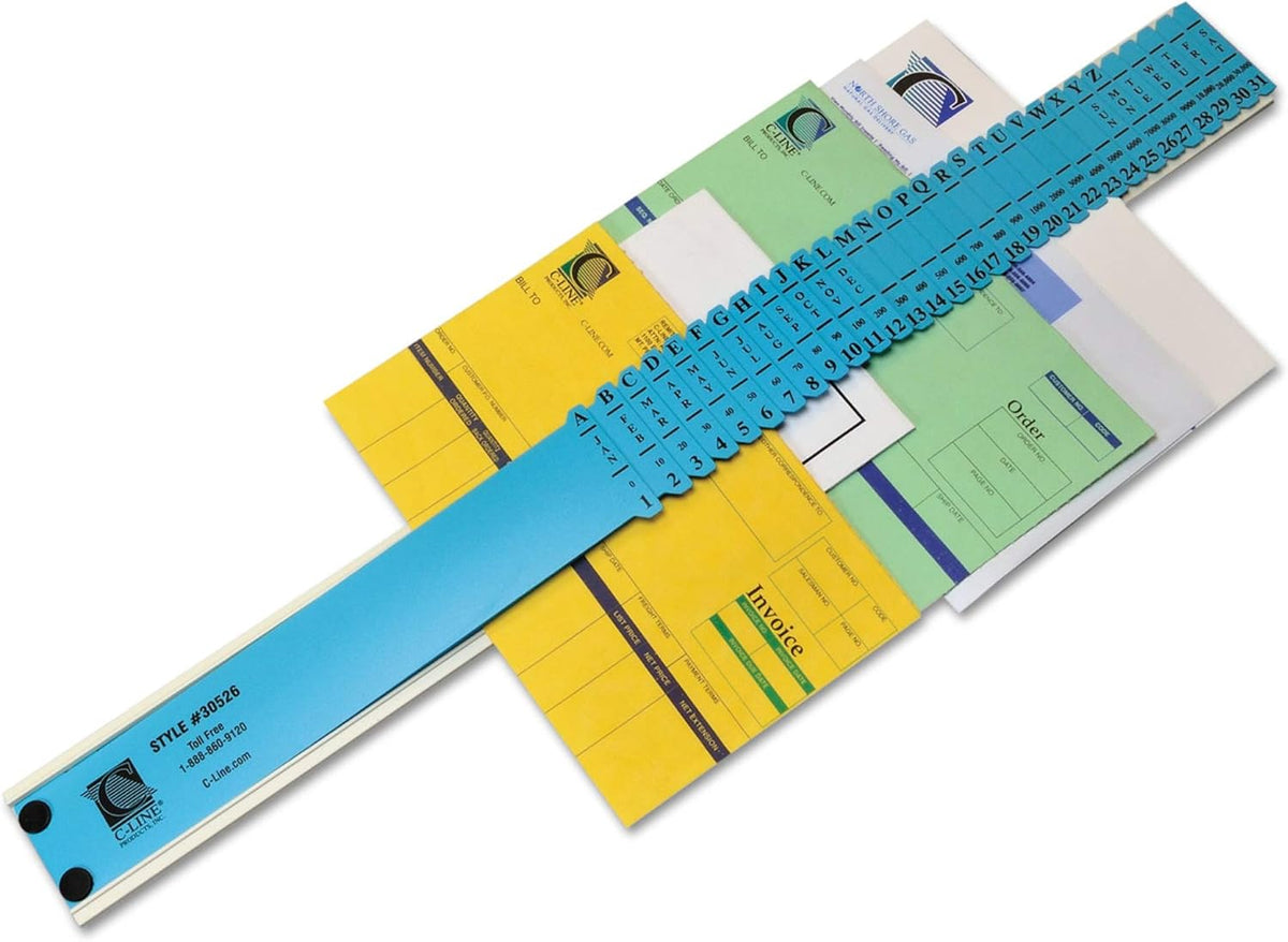 C-Line All-Purpose Document Sorter, Plastic, Blue, 1/EA (30526)