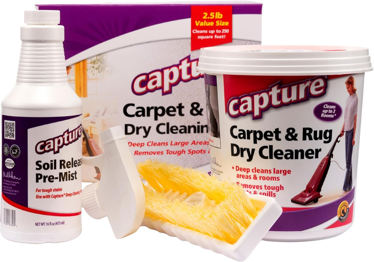 Capture Carpet Total Care Kit 250: Dry Rug Powder Cleaner W/Pre-Mist Spray