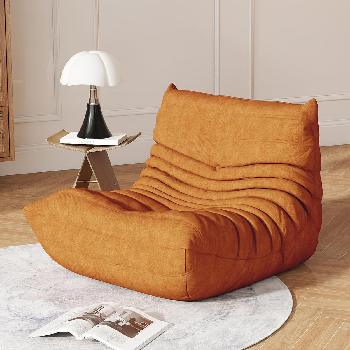 Bean Bag Chair for Adults, Memory Foam Bean Bag Sofa with Waterproof Fabric