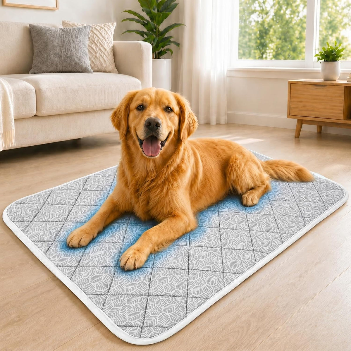 Cooling Mat for Dogs XL – Q-Max>0.5, Color-Changing Pad, 44"X32"