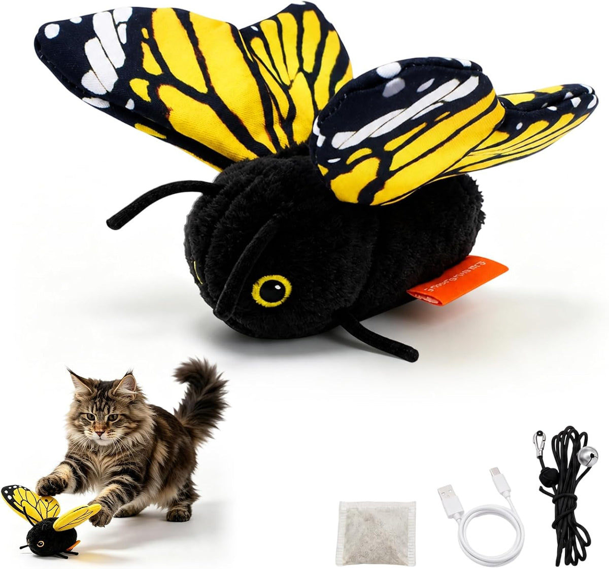 Smart Flapping Butterfly Toy Interactive Cat, Interactive Butterfly Cat Toy
