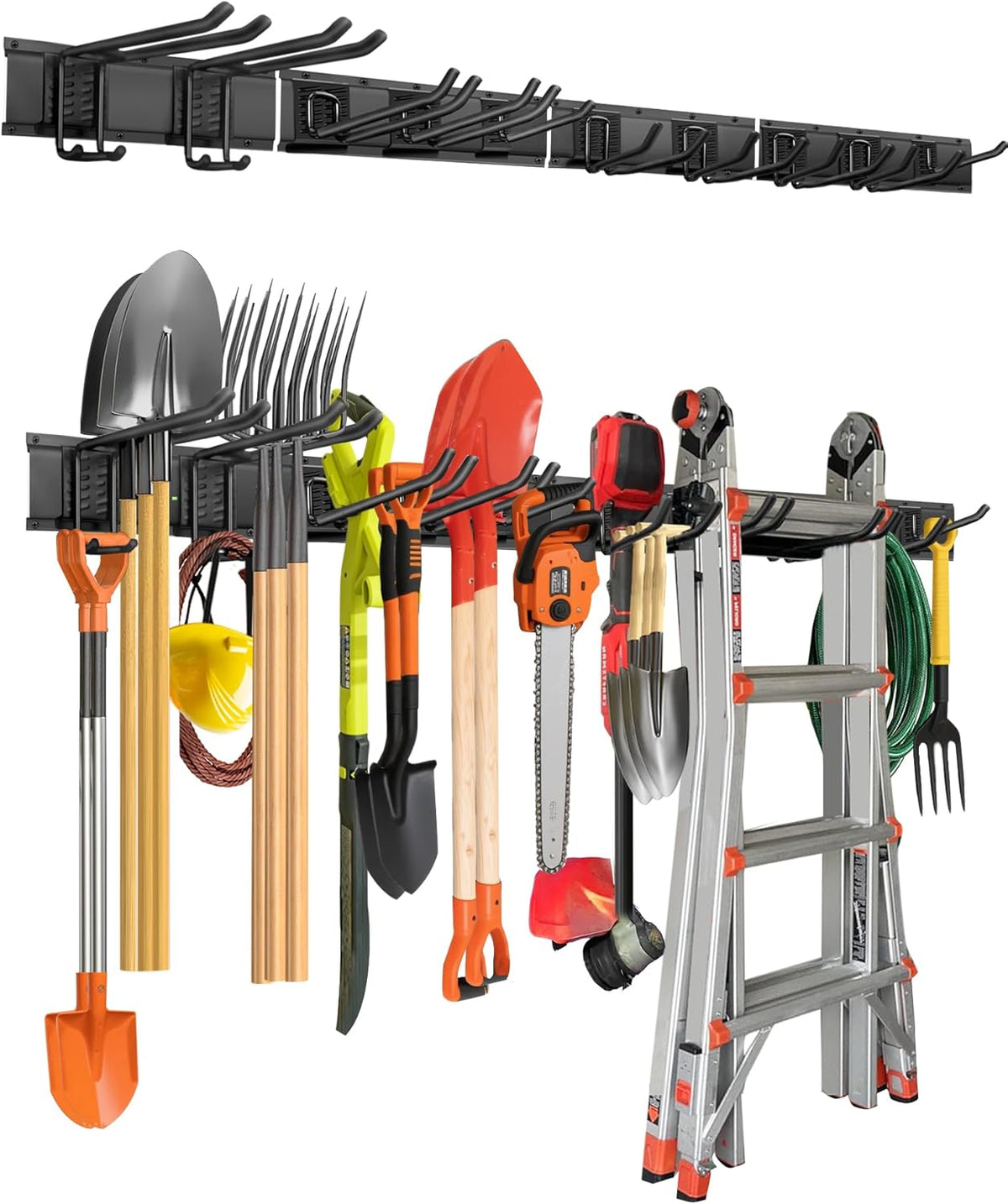 PIYILO 64 in Garage Tool Organizer Wall Mount, Adjustable Tool Storage Rack