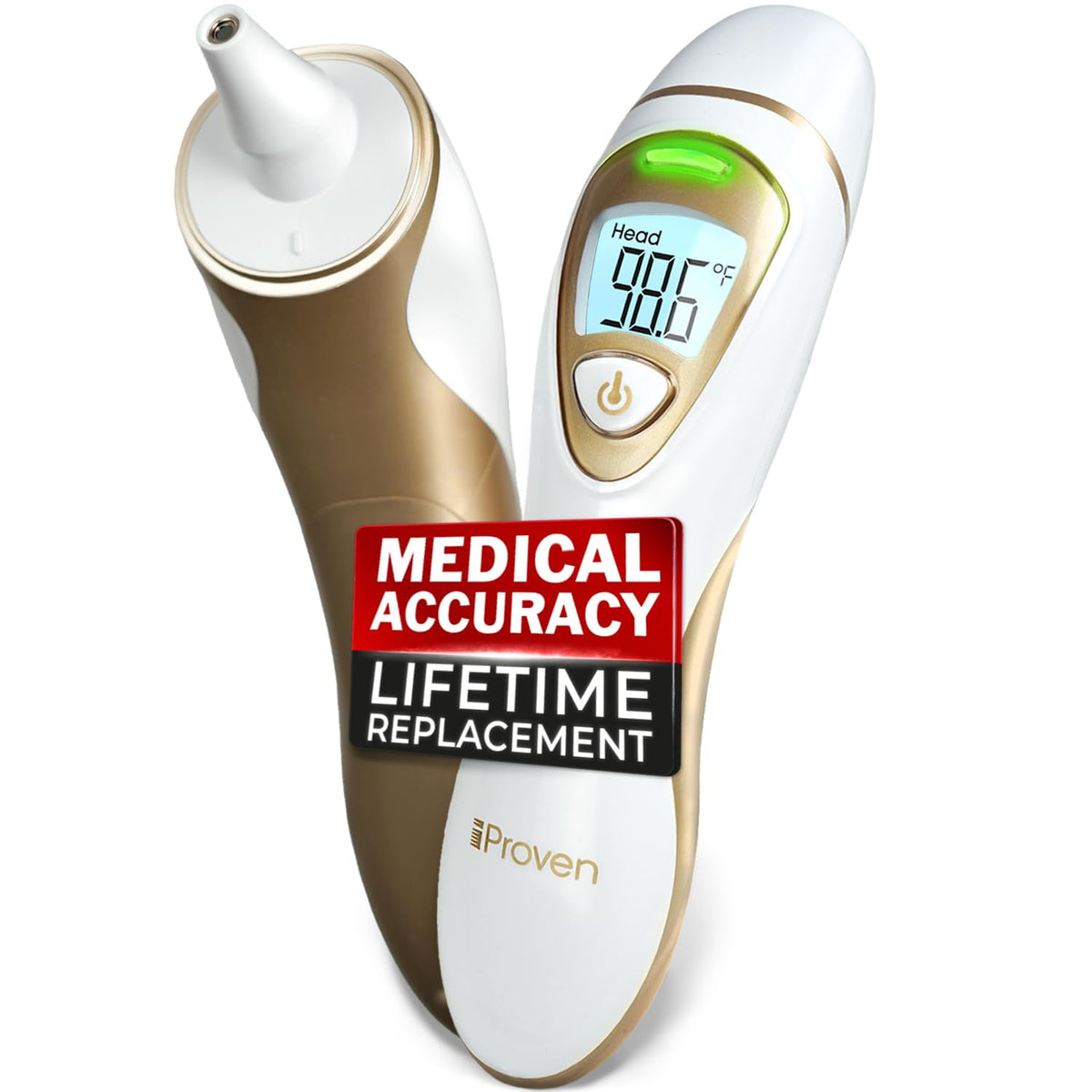 Iproven Ear Thermometer with Non-Touch Forehead Function, Superior Accuracy