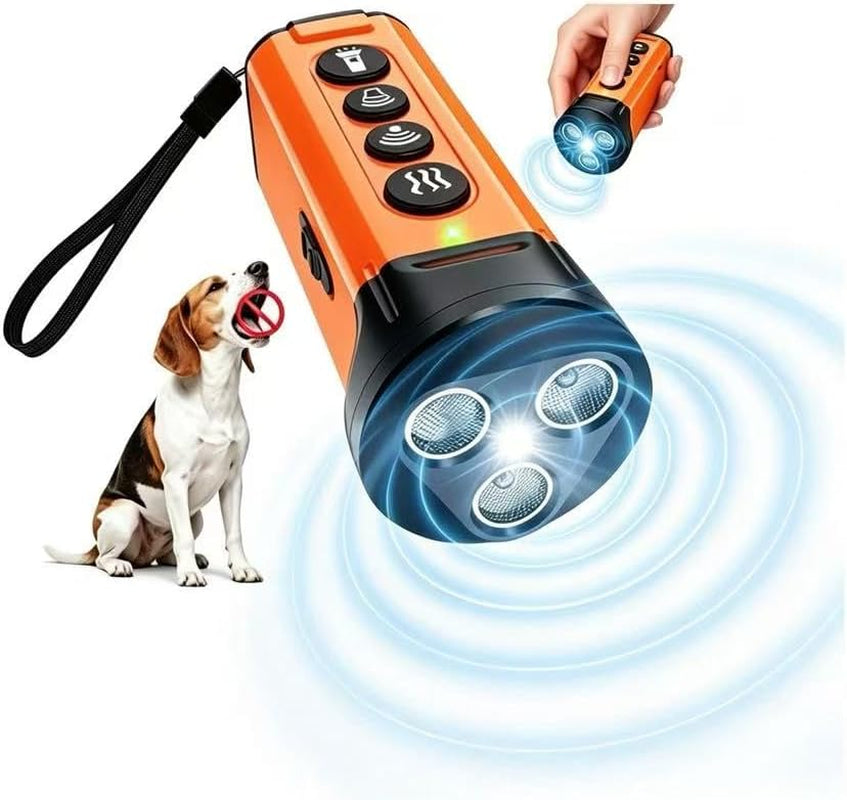 Dog Bark Deterrent Device,50Ft Range Ultrasonic Dog Repeller,6 Training Modes&4 Using Scenarios Dog Whistle to Stop Barking,3X anti Barking Device,2000Mah Bark Shield