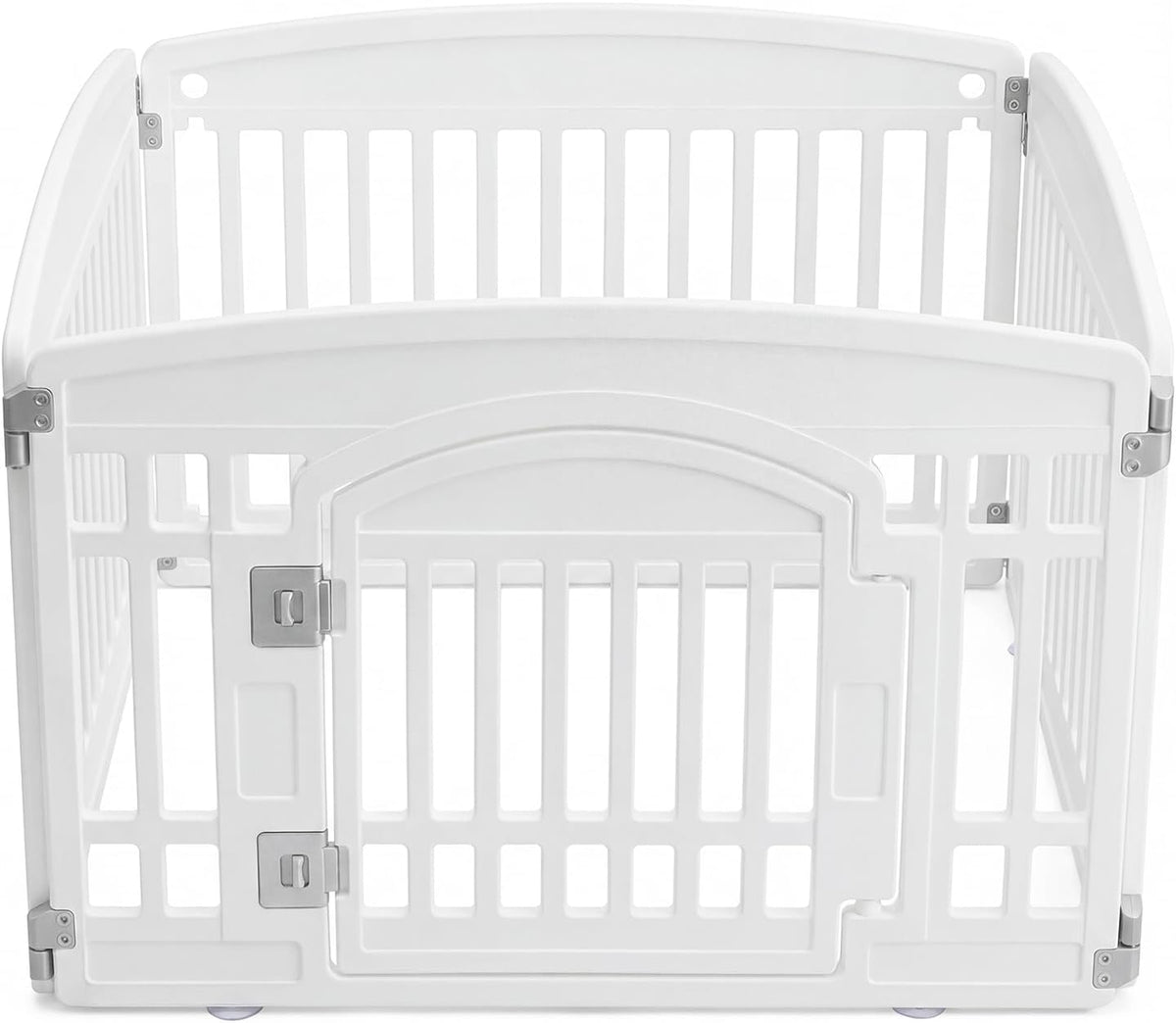 NEWBULIG Dog Playpen 24 Inch 4 Panels Plastic Pet Play Pen Fence