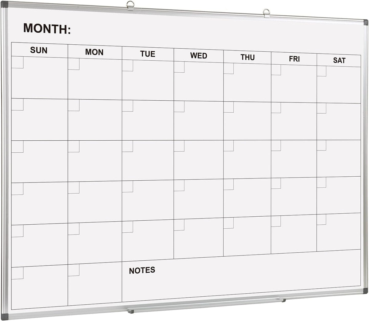 Comix Magnetic Monthly Calendar Whiteboard, 48 X 36 Inches Wall Planner