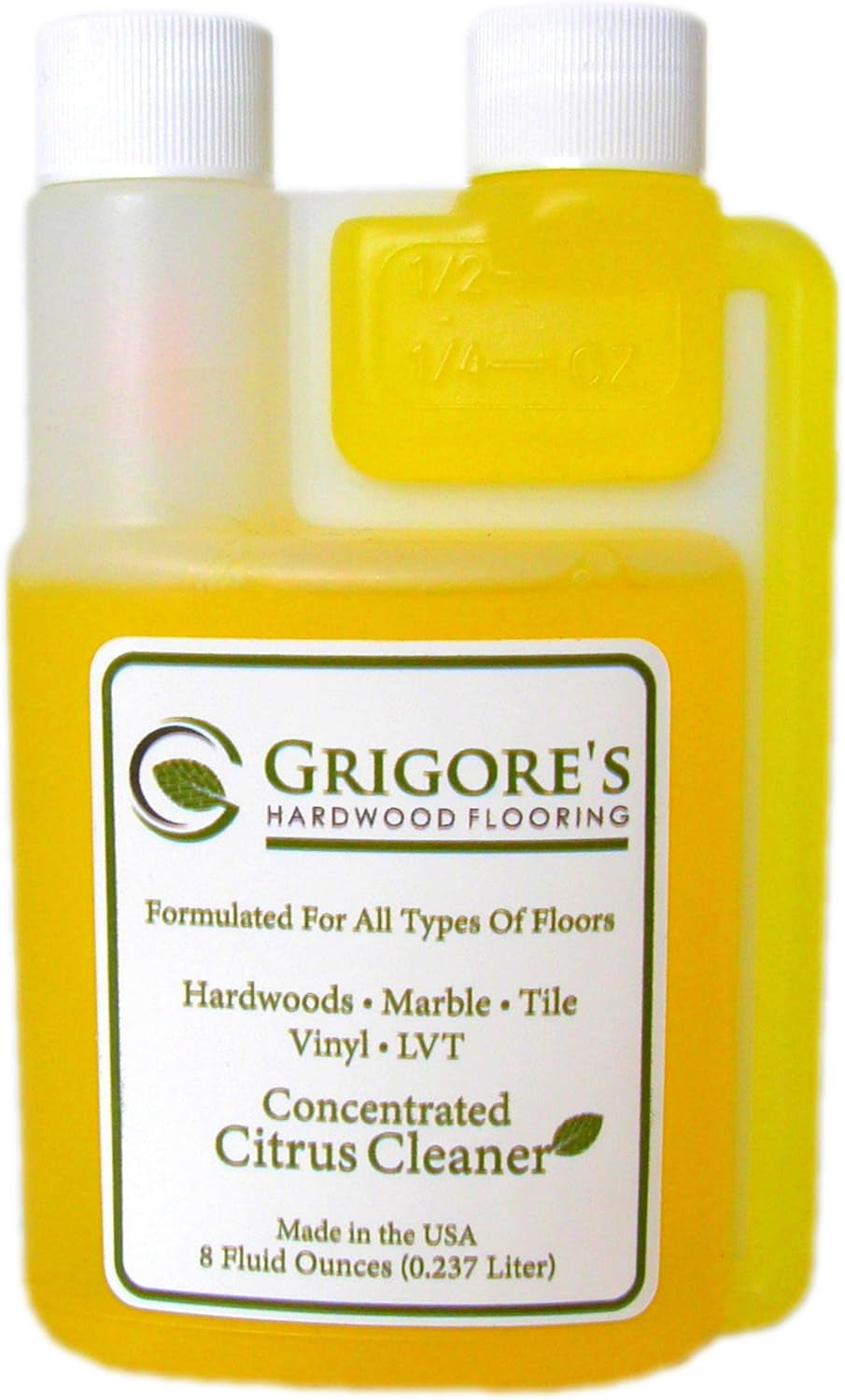 Grigore'S Natural Floor Cleaner, Solid Wood, Engineered Wood,Laminate, Vinyl, Marble, Organic and Eco-Friendly Pro-Care Citrus Floor Cleaner Concentra