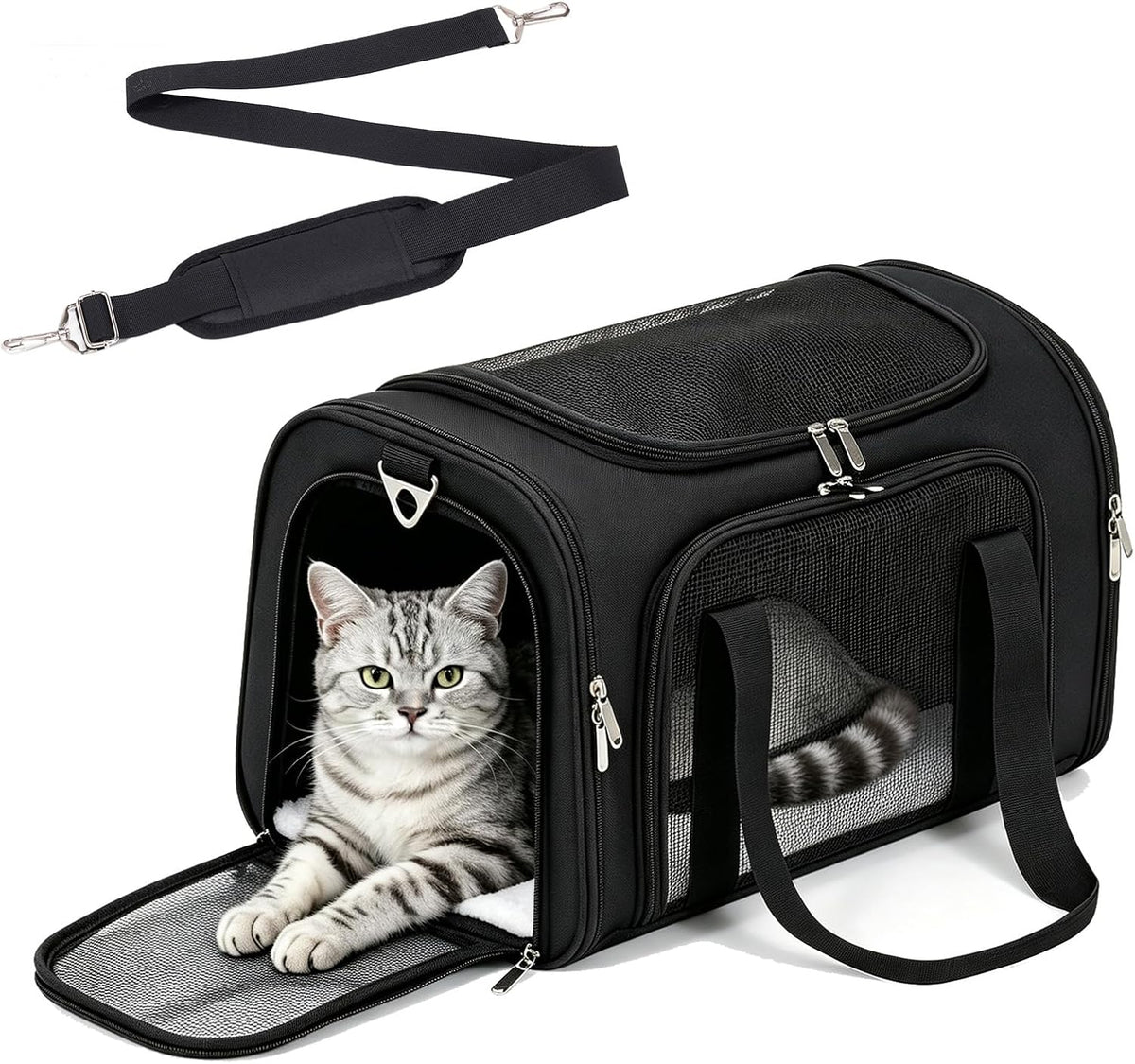 Cat/Dog/Pet Carrier Soft-Sided, Foldable Pet Travel Bag