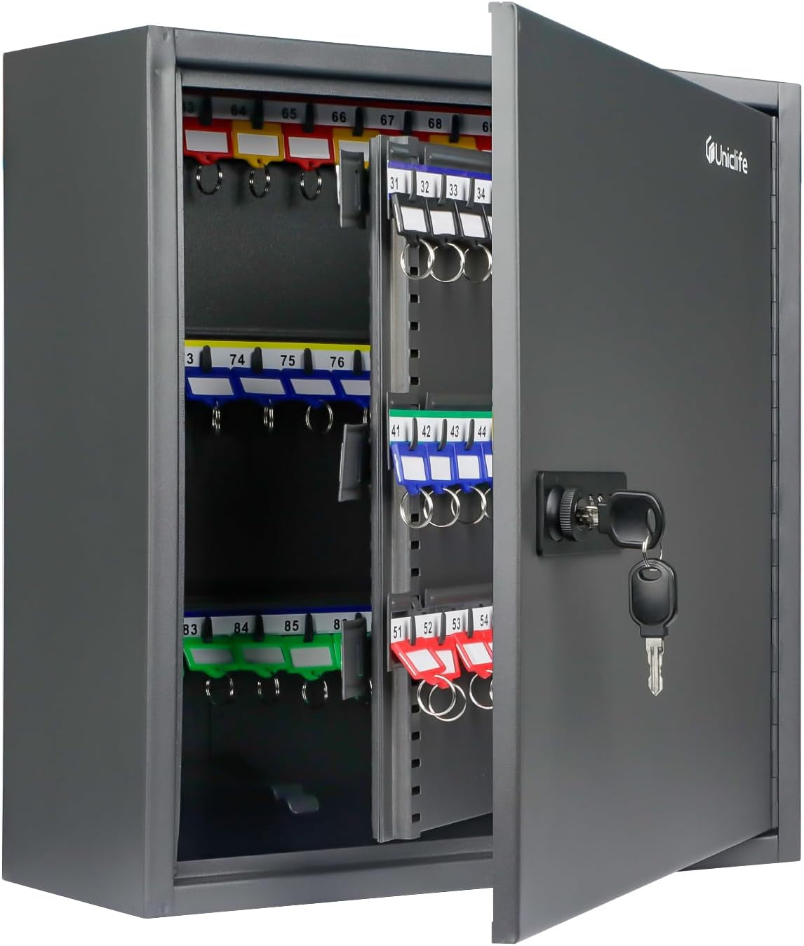 Uniclife 120 Position Steel Key Cabinet with Combination and Key Lock