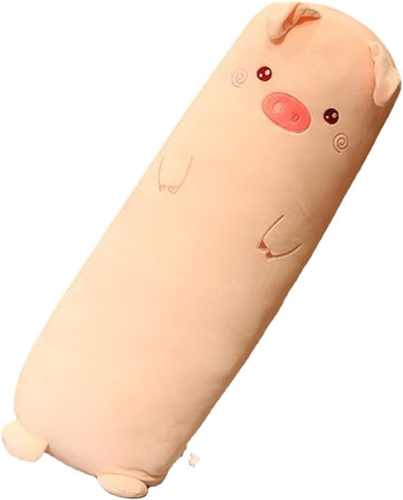 Long Plush Pillow, Pink Pig 27 Inch, Cute Body Stuffed Animal Pillows