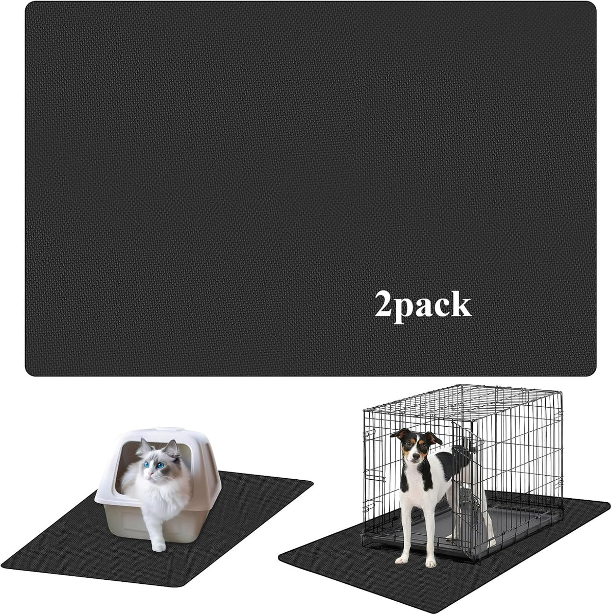 Dog Crate Mat Liner,Waterproof under Dog Crate Mat Floor Protector Reusable