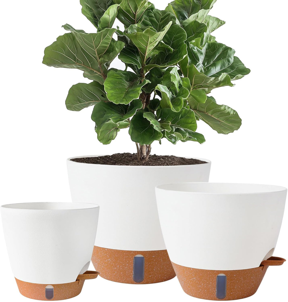 8/10/12 Inch Self Watering Pots for Indoor/Outdoor Plants