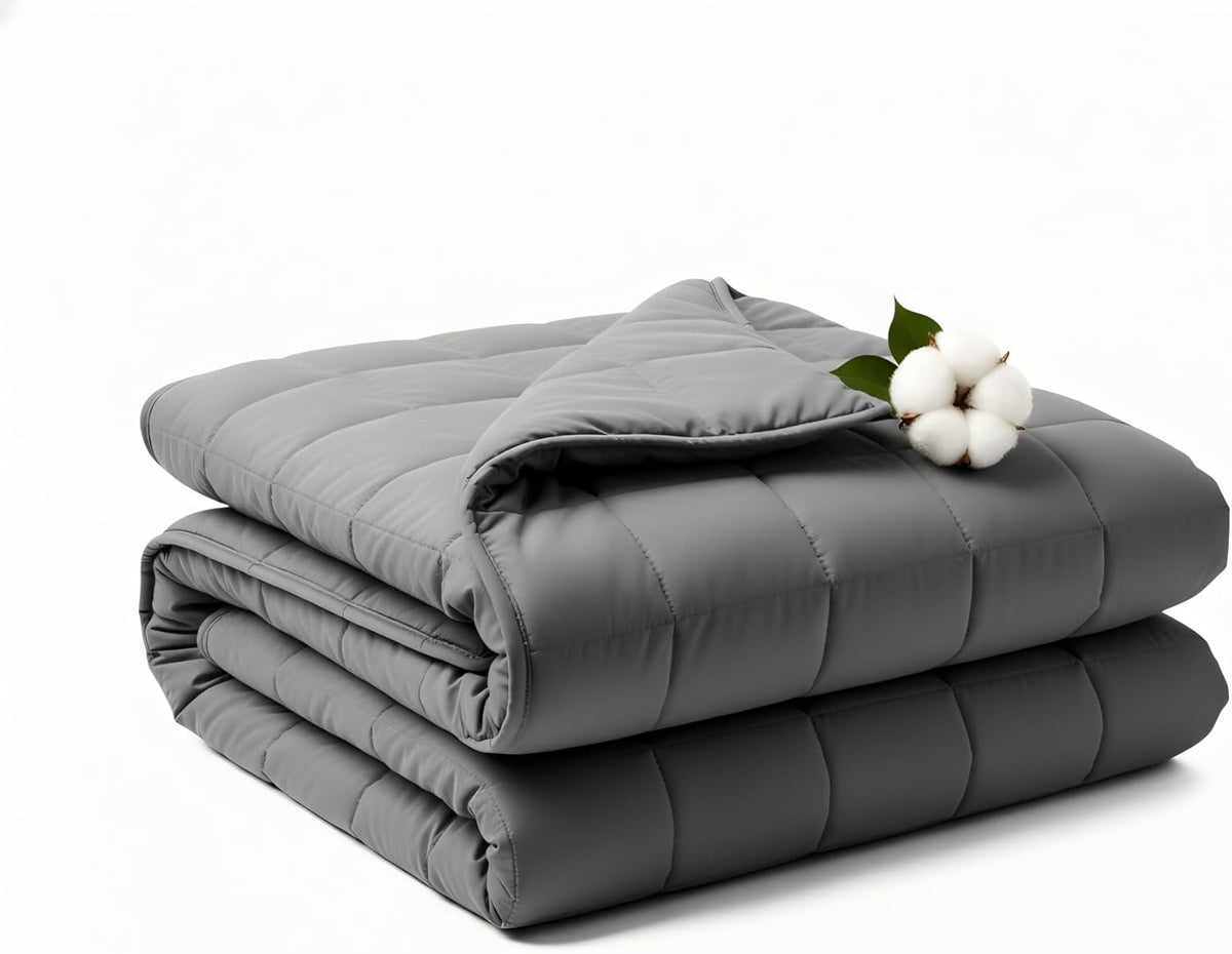 Weighted Blanket 15Lbs 60"X80", Weighted Blankets for Adults, Cooling Weighted Blanket for Sleeping, Machine Washable Soft & Breathable All-Season Comfort & Premium Glass Beads(60" X 80" 15 Lbs)