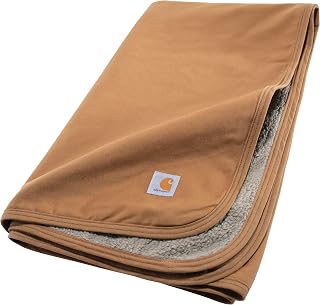 Carhartt Firm Duck Sherpa-Lined Dog Throw Carhartt Brown