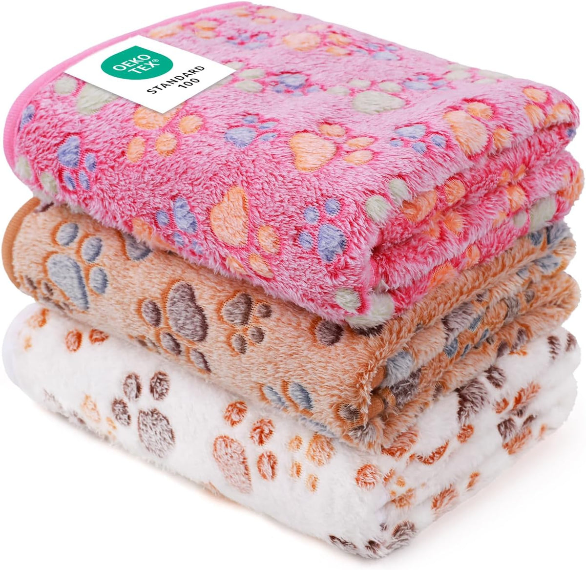 Petami Cooling Dog Blanket Lightweight Soft for Medium Pet Cat 29X40 Beige