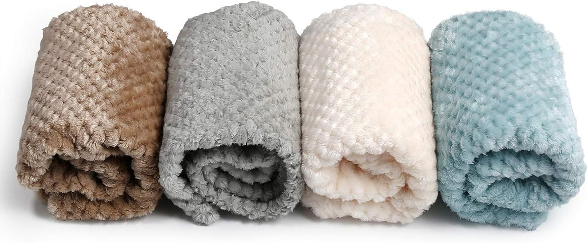 Pet Blankets 4 Pack, Warm Dog Cat Blanket for Couch Bed, (27" X19'')