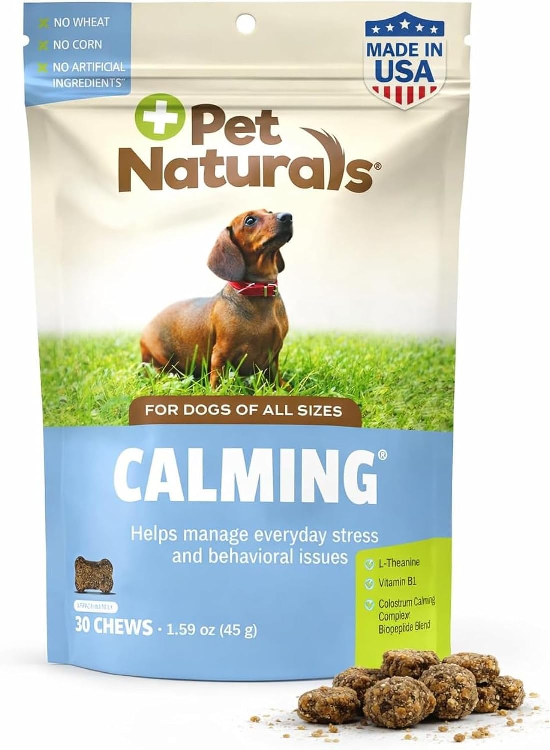 Pet Naturals Calming Chews for Dogs, 30 Count