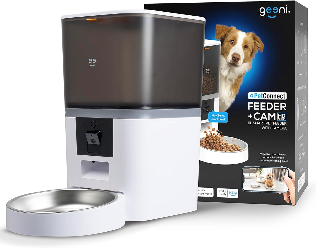 Geeni Petconnect 6L Smart Pet Feeder with Camera