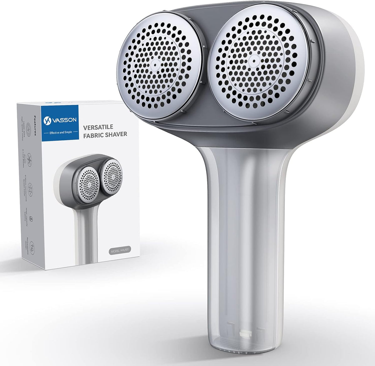 VASSON Fabric Shaver for Clothes and Furniture, Rechargeable Lint Remover