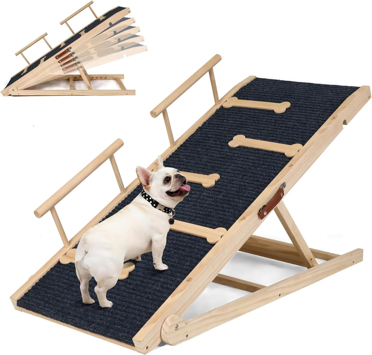 Dog Ramp for Bed, Ramp for Dogs to Get on Bed