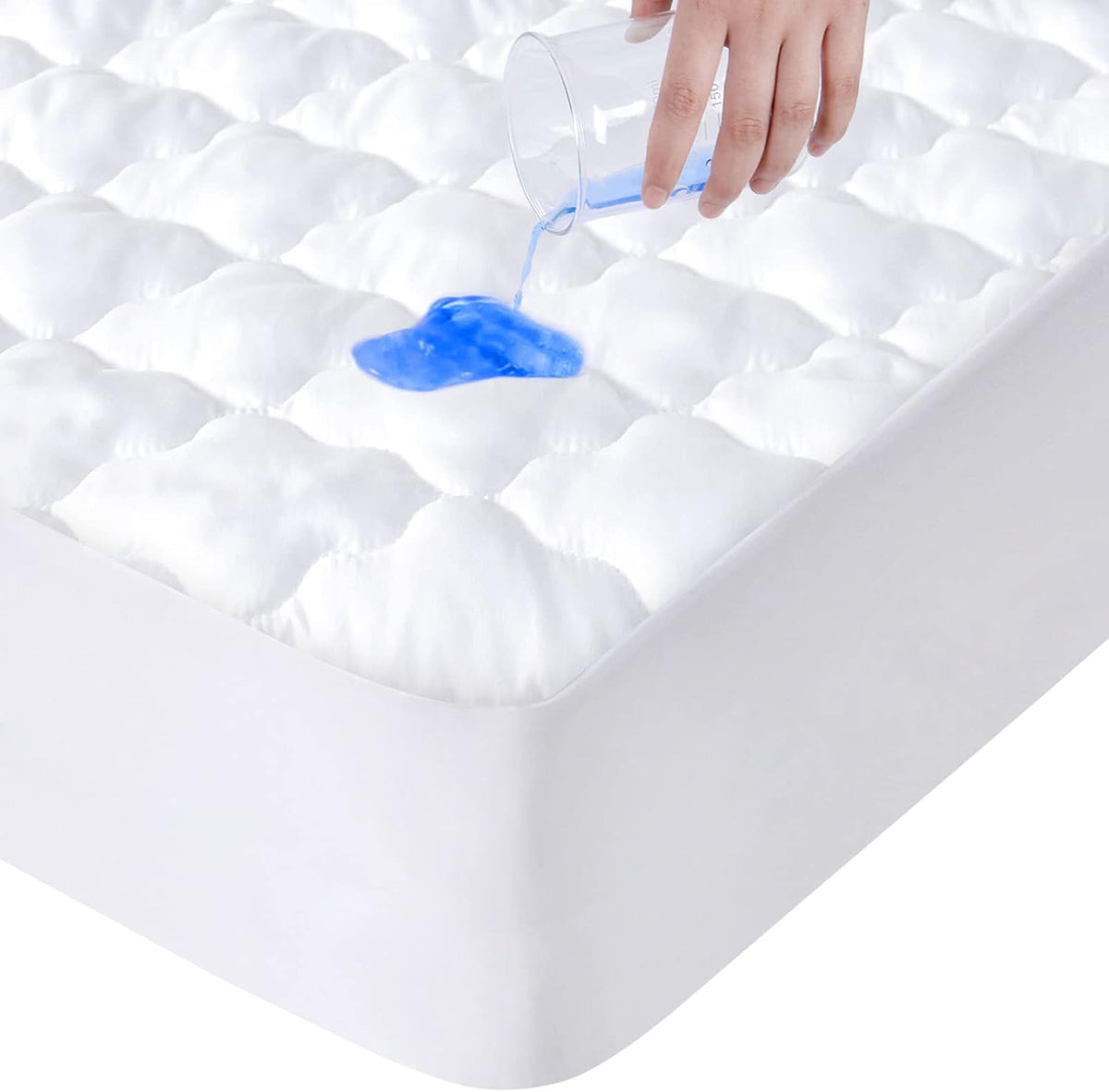 Full Size Mattress Protector Pad Cover Waterproof Quilted for Double Bed