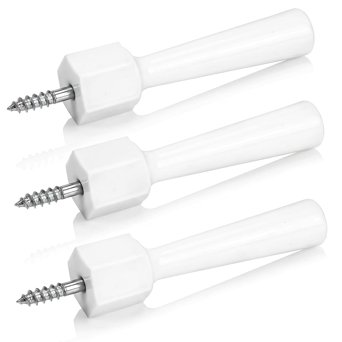 Mommy'S Helper Soft Jamb Door Stops, White, Pack of 3