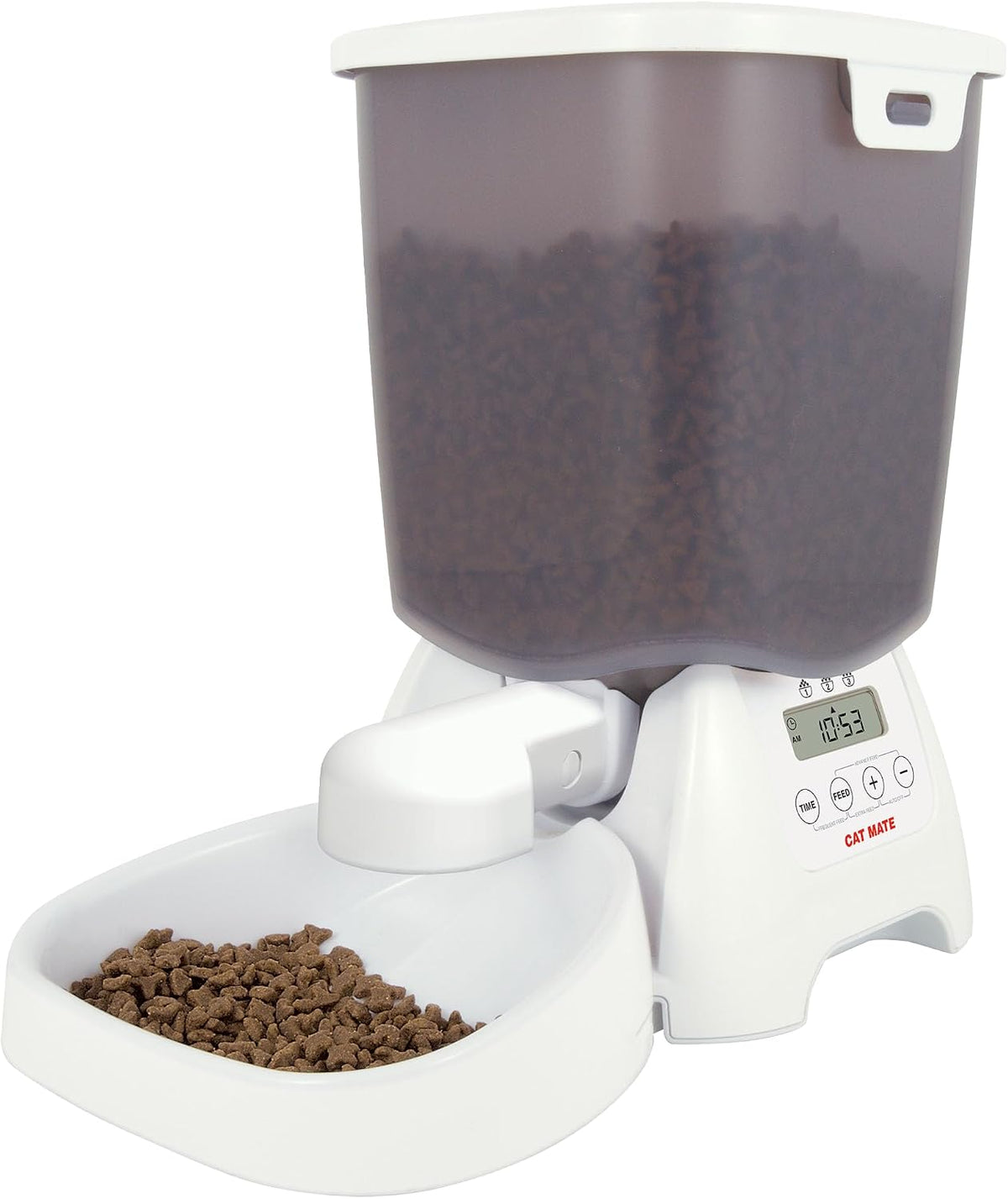 Cat Mate Multi-Meal Automatic Dry Food Dispenser, 3Kg Capacity, White