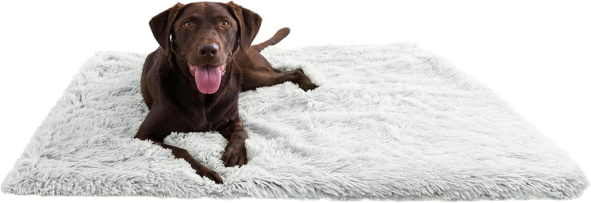Best Friends by Sheri Calming Shag Dog Blanket – Ultra Soft Faux Fur Pet Throw, Anxiety-Relief, Lightweight Warm Bed Cover for Dogs and Cats, Machine Washable, Dark Brown, 30" X 40"