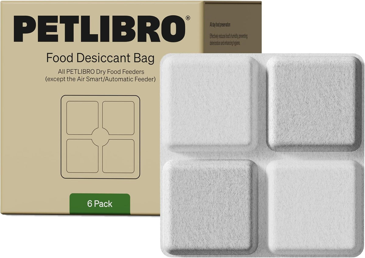 32Pcs Pet Food Desiccant Bags for Petlibro Automatic Cat Dog Feeders - Keeps Pet Products Dry and Fresh, Moisture Absorber, for Model PLAF001, PLAF101, PLAF005, PLAF006, PLAF103, PLAF203