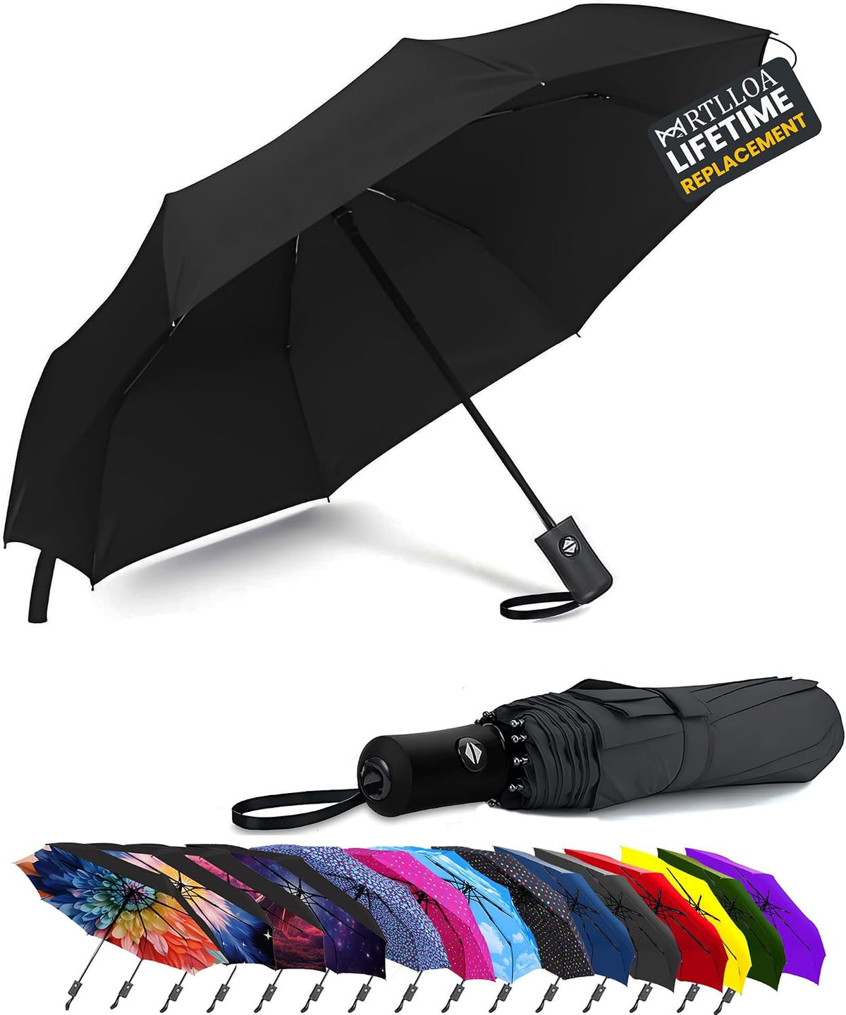 MRTLLOA Travel Essentials Mini/Compact Umbrella for Purse