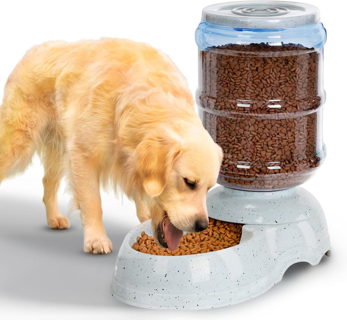 Kenond 11L Gravity Automatic Dog Feeder, Dog Food Dispenser for Large Breed