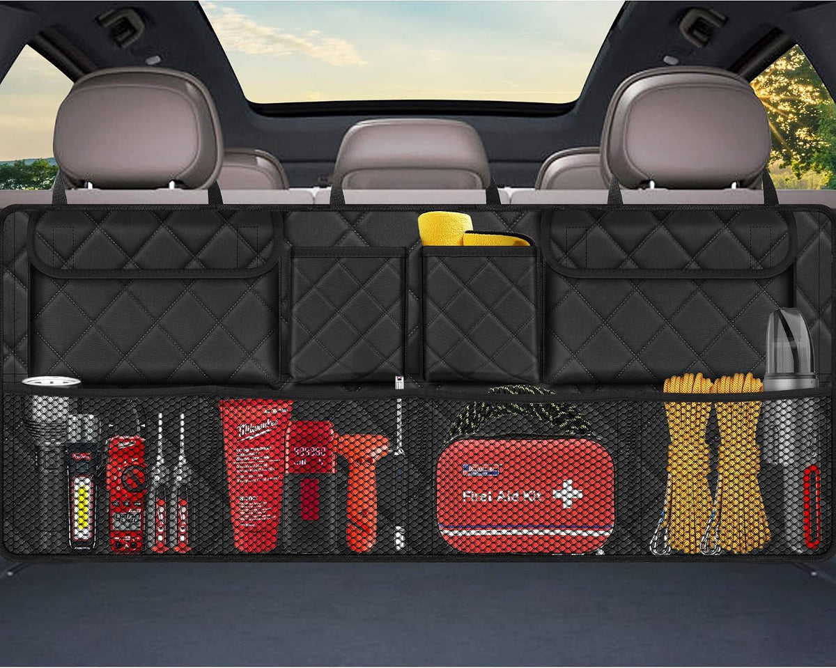 Car Trunk Organizer Large Capacity Backseat Trunk Organizer Storage for SUV