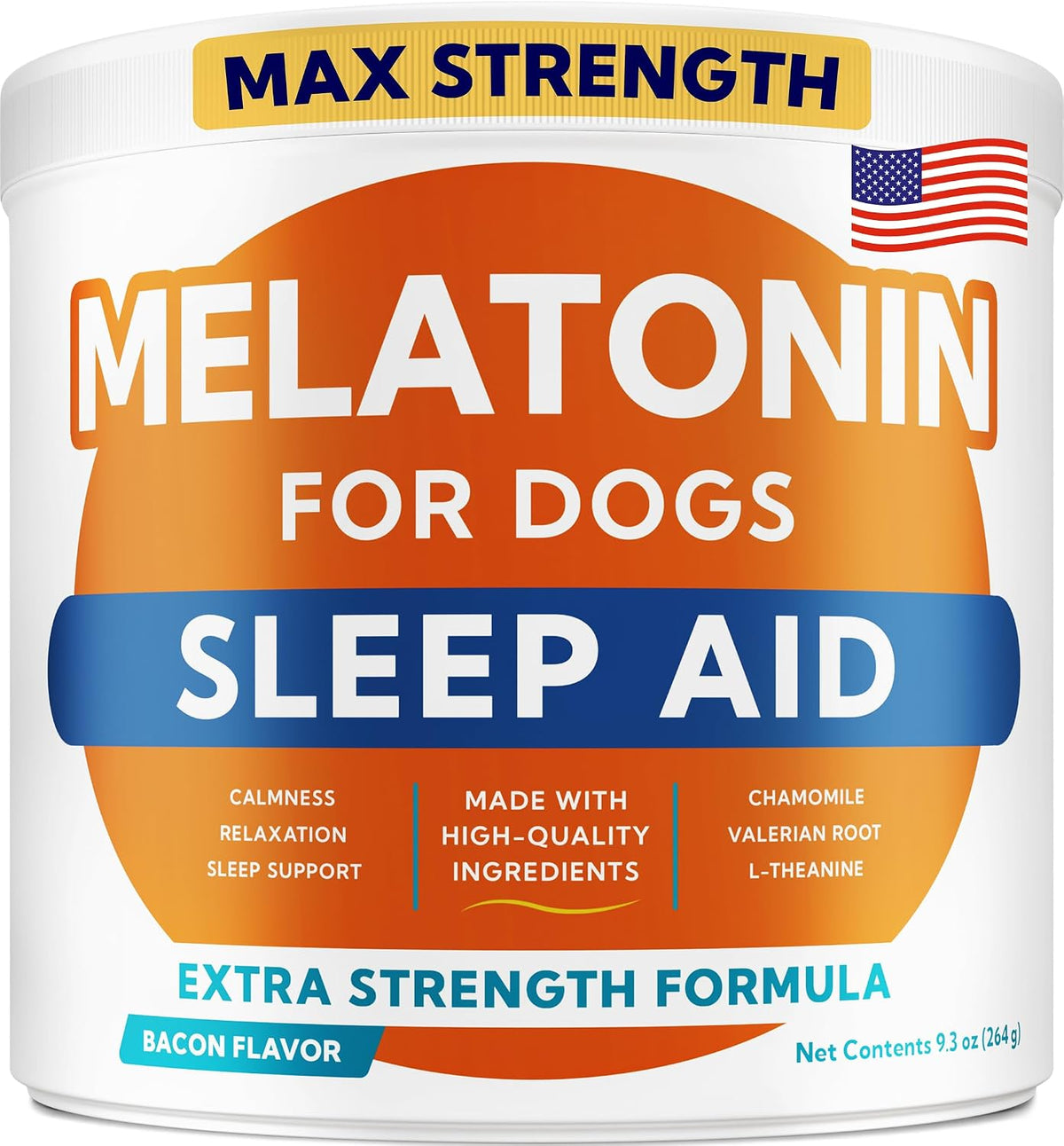 Dog Melatonin Sleep Aid Sleeping Pills 6Mg, Natural Sleep Aid