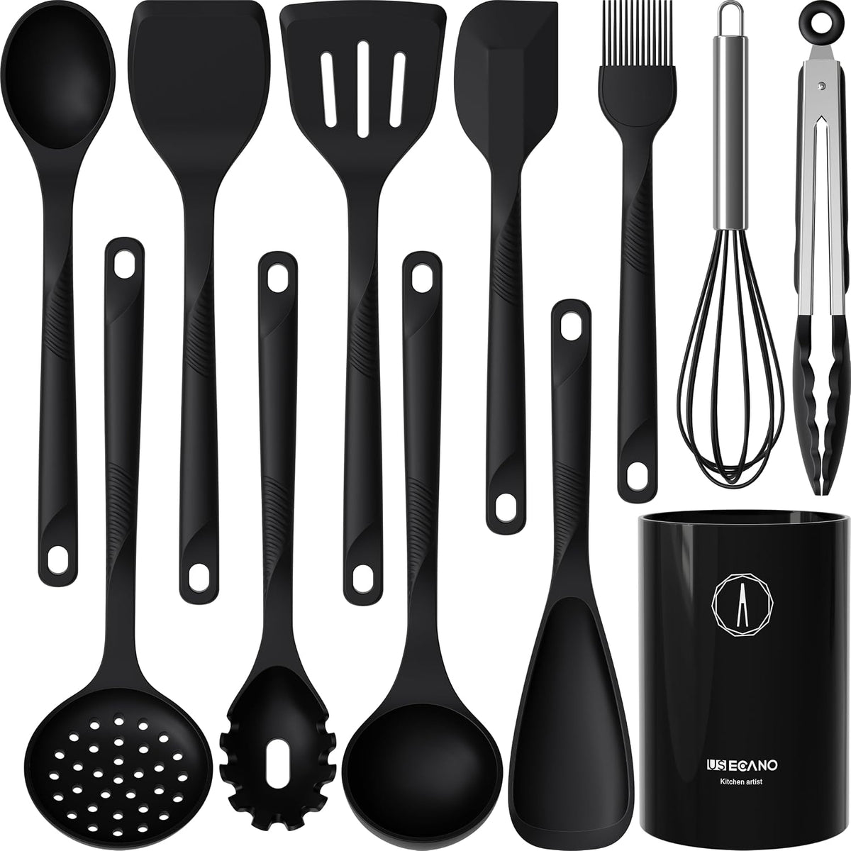 Silicone Kitchen Utensils Set, Heat-Resistant Cooking Utensils, Bpa-Free