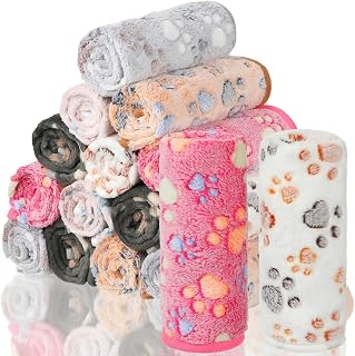 Retainbre 18Pcs Puppy Blankets for Small Dogs, Cats, Kitten, 23X16 Inch