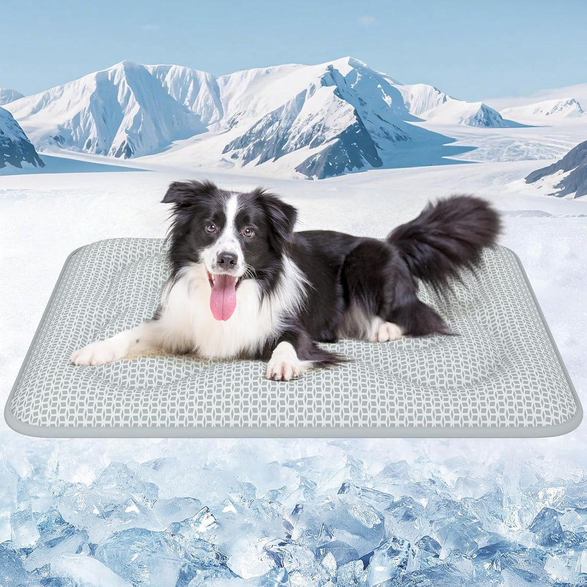 Rywell Thickened Reversible Dog Cooling Mat for All Seasons, 44 X 32In