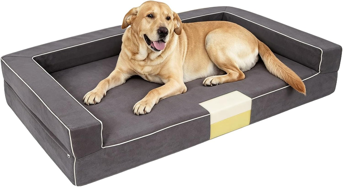Dog Crate Pad Washable Dog Bed for Crate Medium Cozy Mat 36-Inch Gray