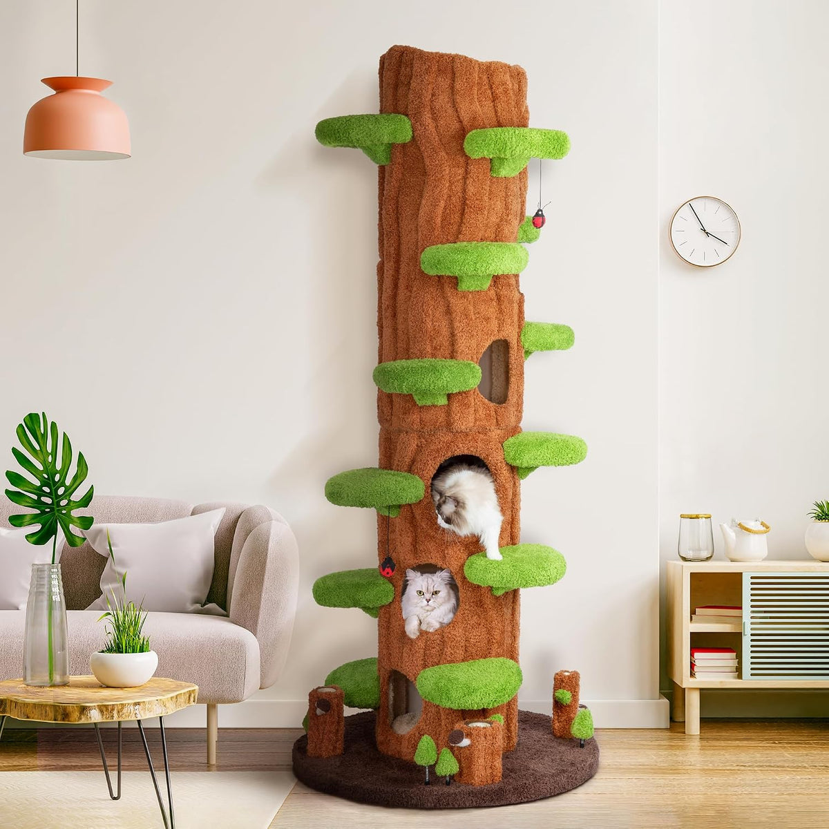 BEWISHOME Cat Tree with Scratching Post, Cat Tower for Indoor Cats