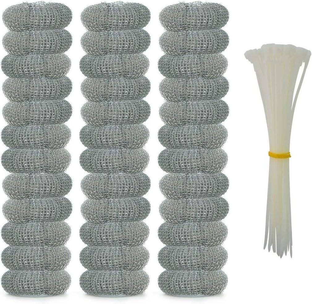 Wobe 12Pack Washing Machine Lint Traps with Nylon Ties, Stainless Steel
