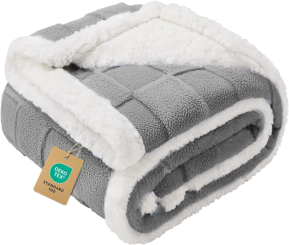 Luciphia Waterproof Dog Blanket, Reversible Fleece & Sherpa, Couch Cover