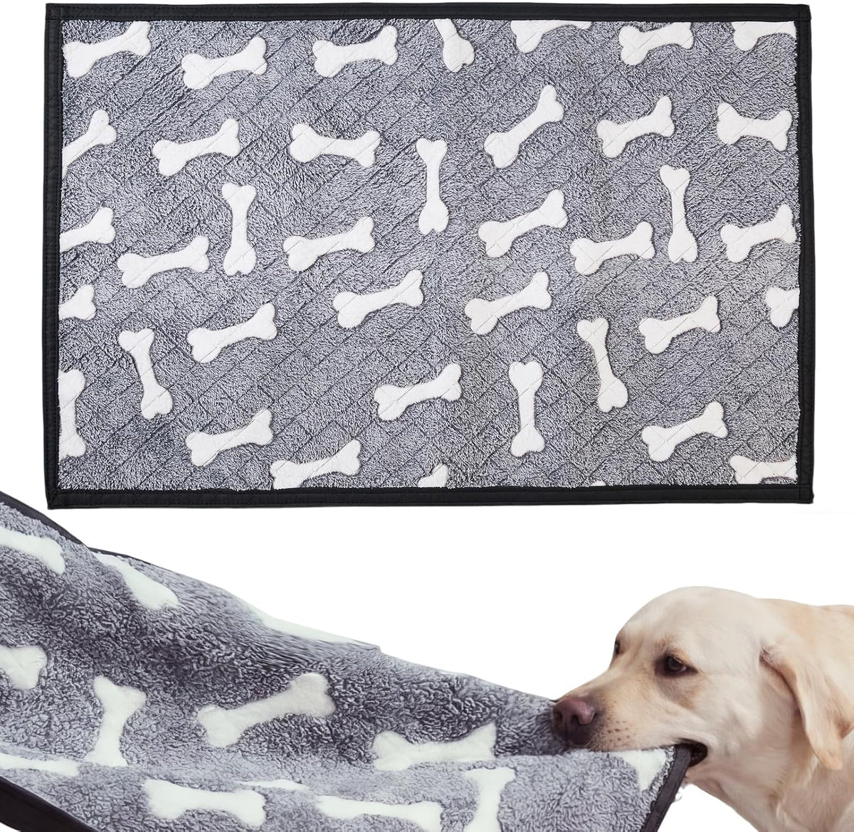 28"X41" Double-Sided Chew Proof Dog Blanket for Sofa Bed Dog Crate