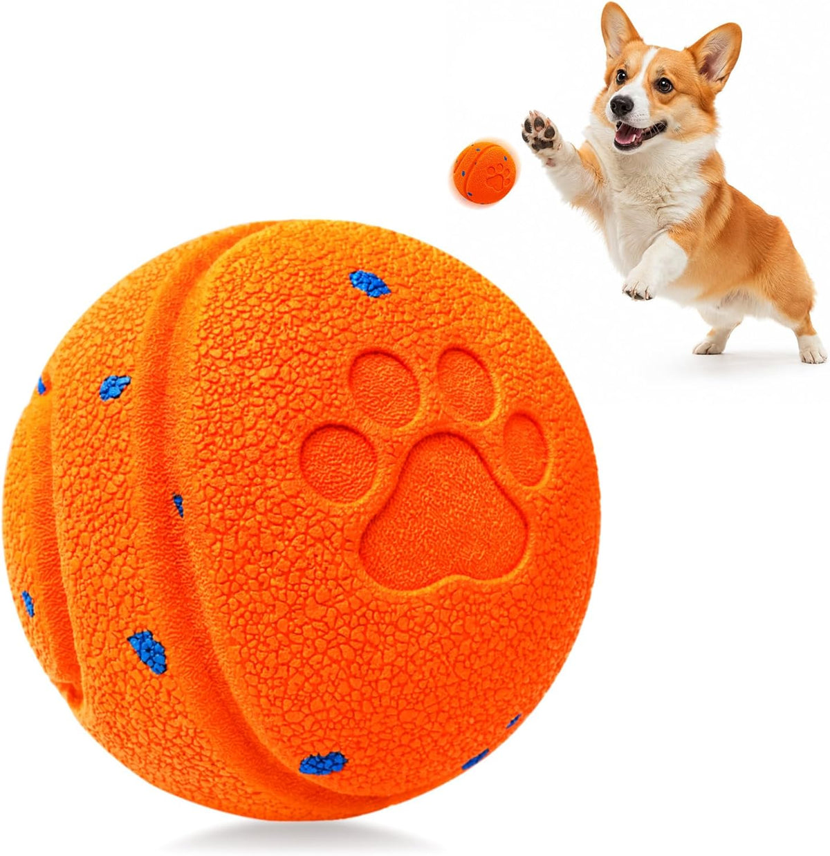 Smart Interactive Dog Toys, Automatic Rolling Ball with 3 Interactive Modes