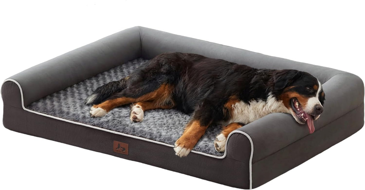 Orthopedic Large Dog Bed,Washable Dog Couch for XL Senior Dogs