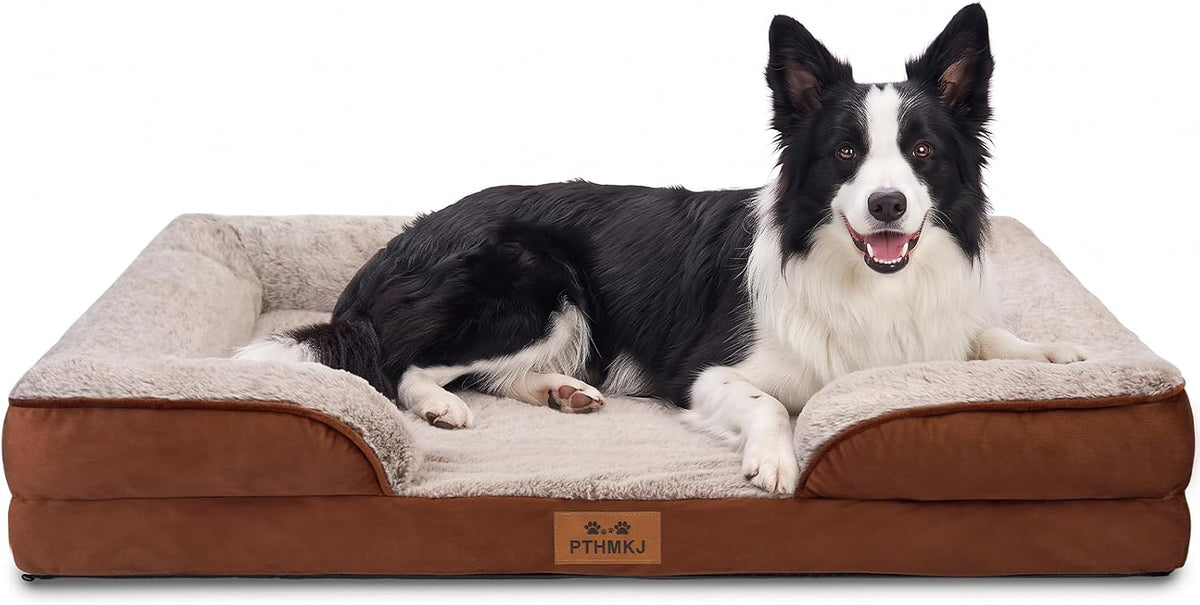 Orthopedic Dog Beds Large Sized Dog, Memory Foam Dog Bed Couch, 36"L
