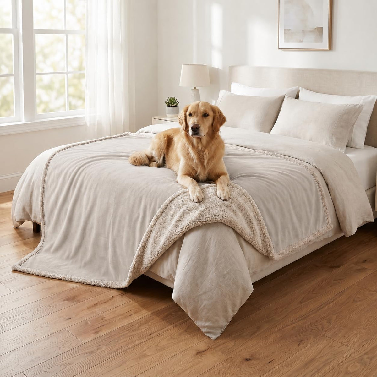 Kritter Planet Waterproof Pet Blanket, Reversible Throw for Dogs and Cats