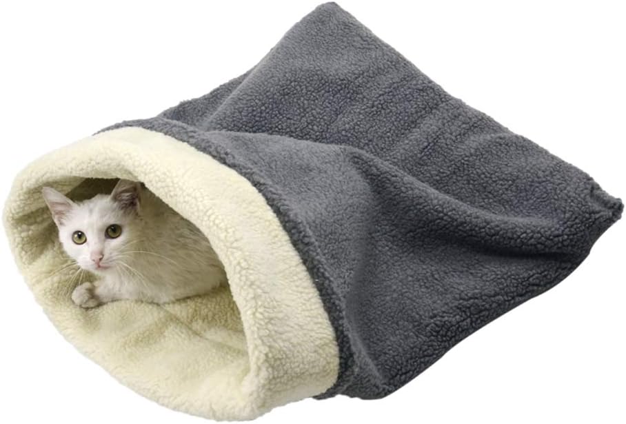 Cat Cave Sleeping Bag,Warming Pad Sack Burrowing Cozy Soft Comfortable Bed