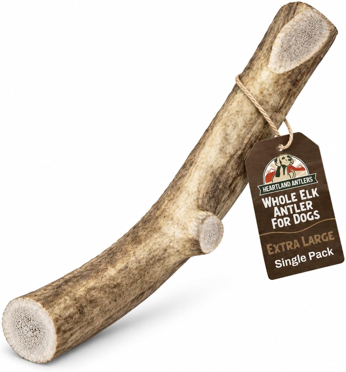 Heartland Antlers Elk Antler Dog Chew, XL 8 In, 65-85 Lb Dogs