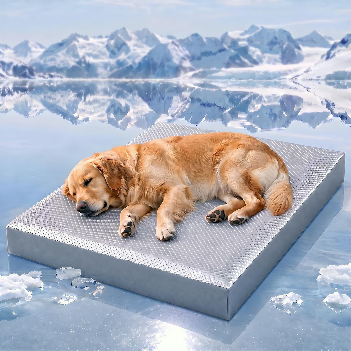 4" Cooling Dog Bed for Crate, XL Orthopedic Cooling Dog Mat