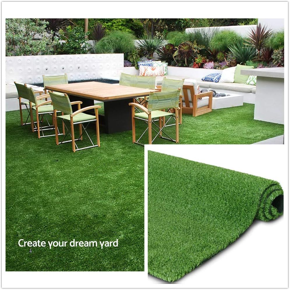 Artificial Grass Turf 4X6 Ft, Fake Grass Rug with Drainage for Dog Patio