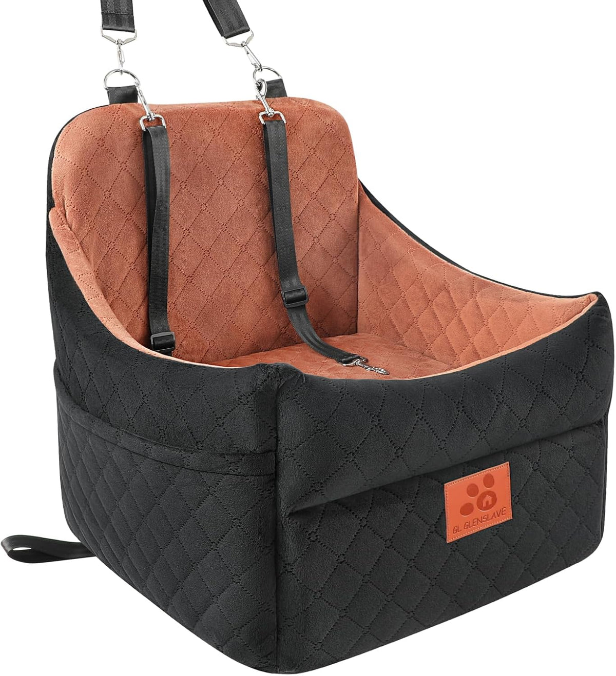 PETICON Waterproof Dog Car Seat for Small Medium Dogs, 6In Memory Foam